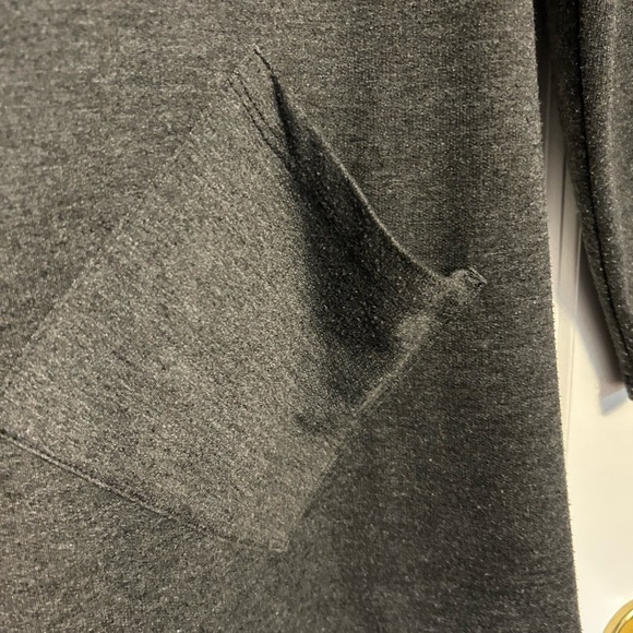 Bobeau Charcoal Hooded Open Cardigan - Picture 3 of 4